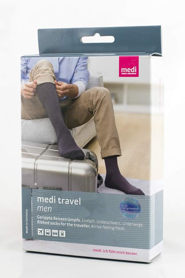 Medi Travel Compression Stockings for Men - Closed Toe | $90 inc GST | Ideal for Travel and Leg Support - Richard Evans Vascular
